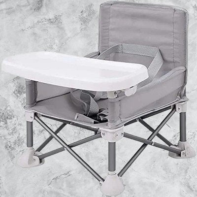 Chaise Pliante - BabyBoosterSeat™ - Gris - Mon univers bébé ❤️