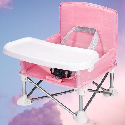 Chaise Pliante - BabyBoosterSeat™ - Rose - Mon univers bébé ❤️