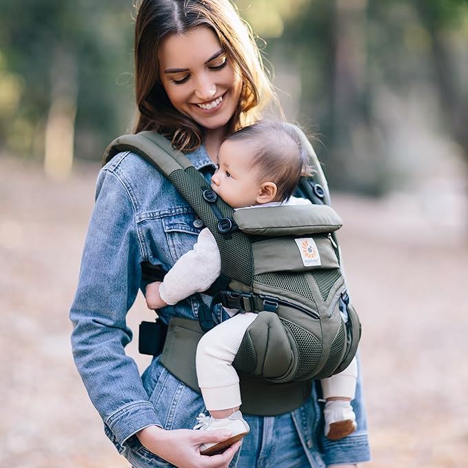 Porte Bébé - BreathBabyBag™ - Vert Olive - Mon univers bébé ❤️